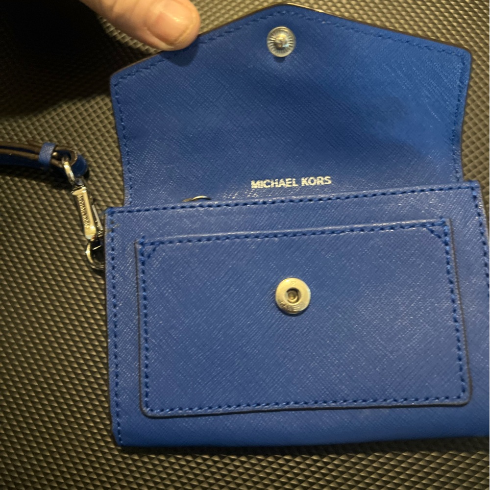 Michael Kors, royal blue coin wristlet